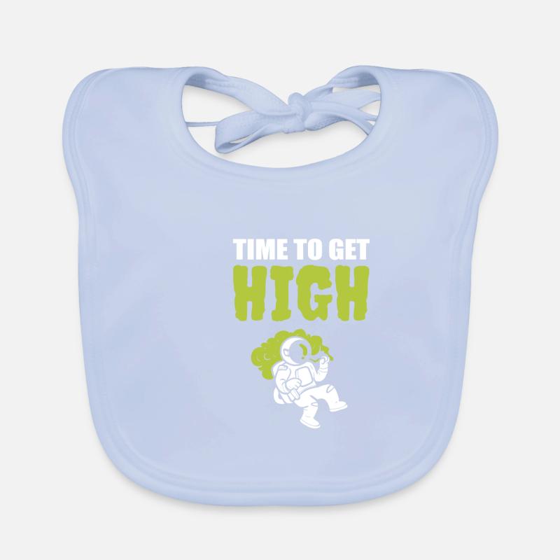 Get high astronaut gift Organic Baby Bibs