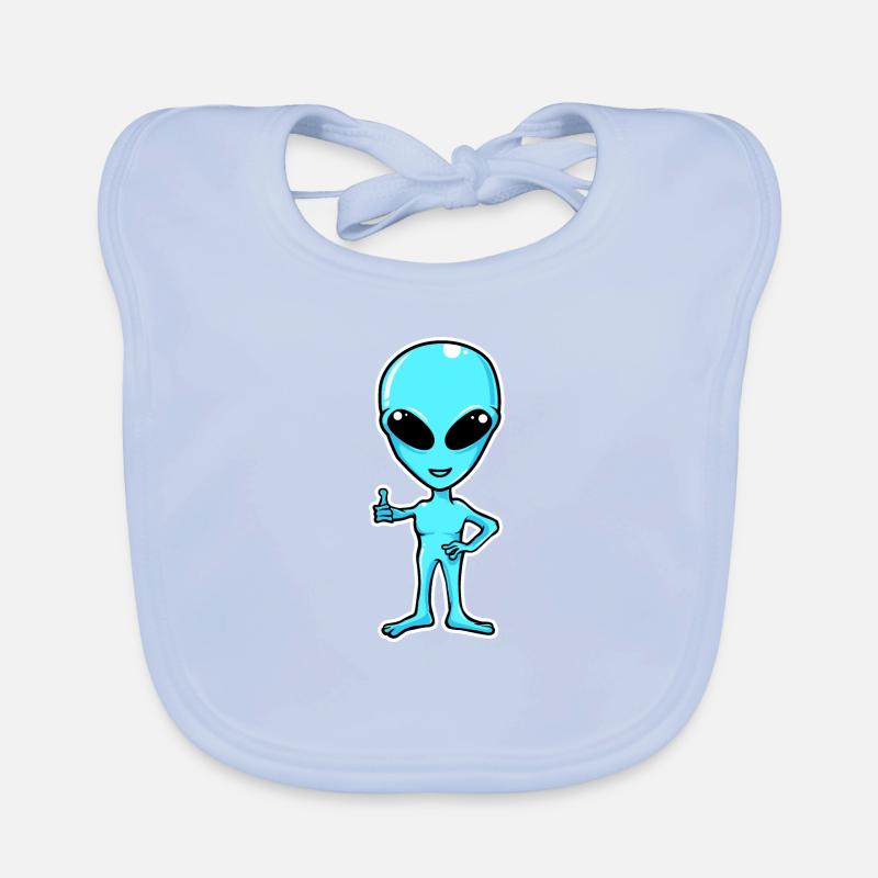 Alien Organic Baby Bibs