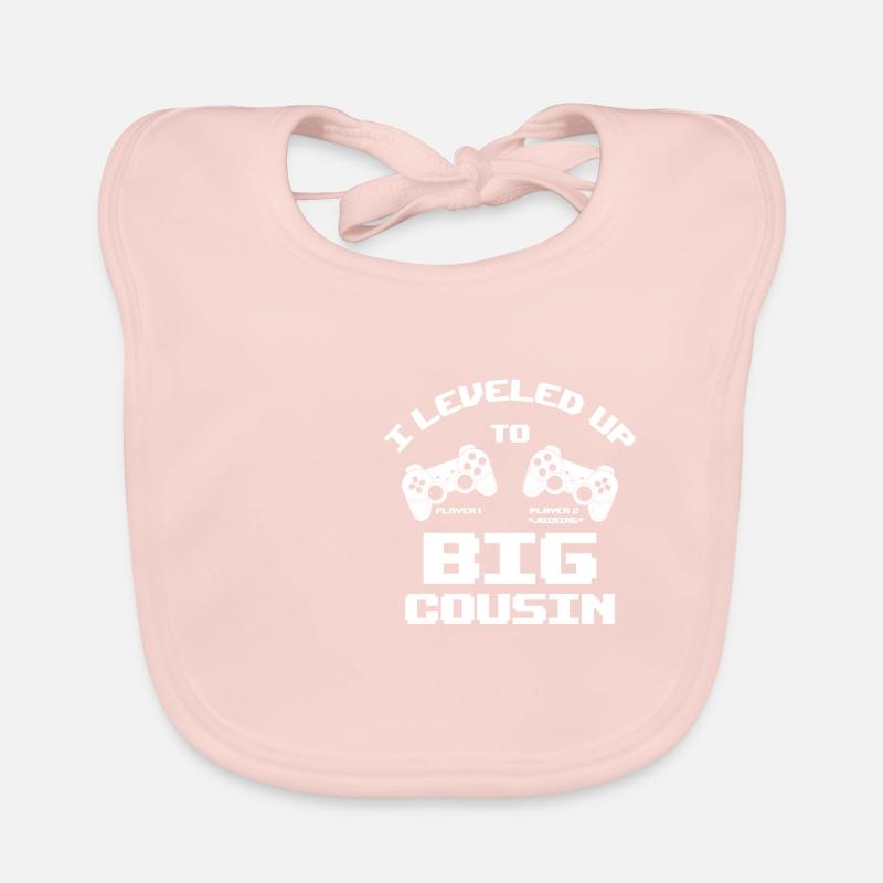 Je suis Au Big Cousin Gaming Controller - Bavoir bio Bébé - rose
