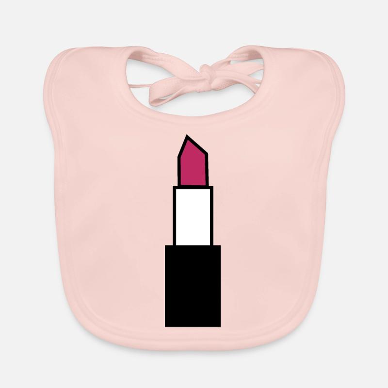 Lipstick Lips Organic Baby Bibs