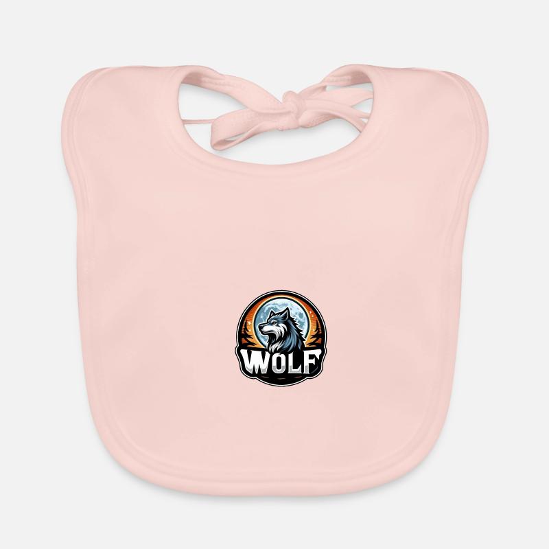 Wolf-Logo Baby Bio-Lätzchen