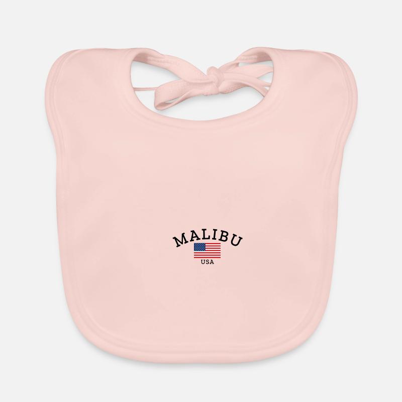 Malibu - Bavoir bio Bébé - rose