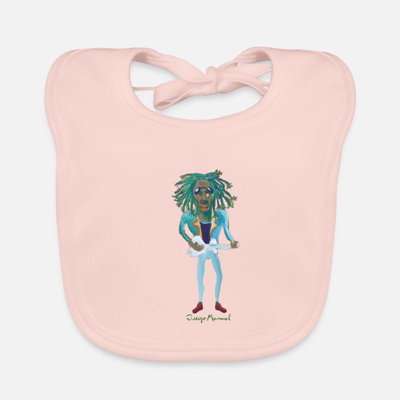 Kind Reaggae 2 - Baby Bio-Lätzchen - Rose