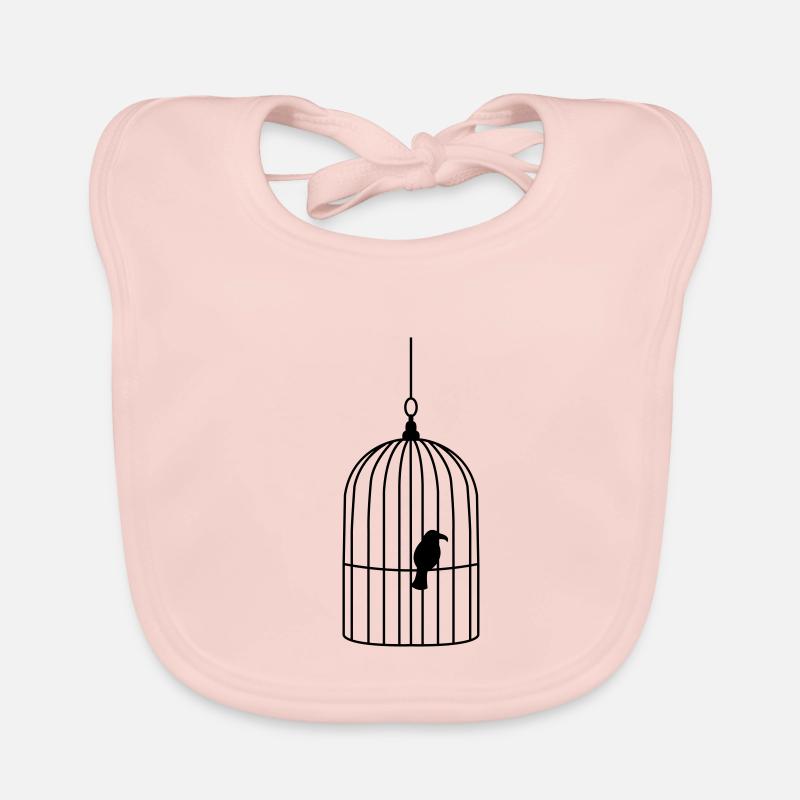vogelkaefig2 Organic Baby Bibs