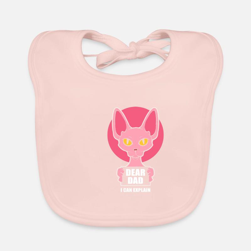 I can explain Sphynx Parent Gift Organic Baby Bibs