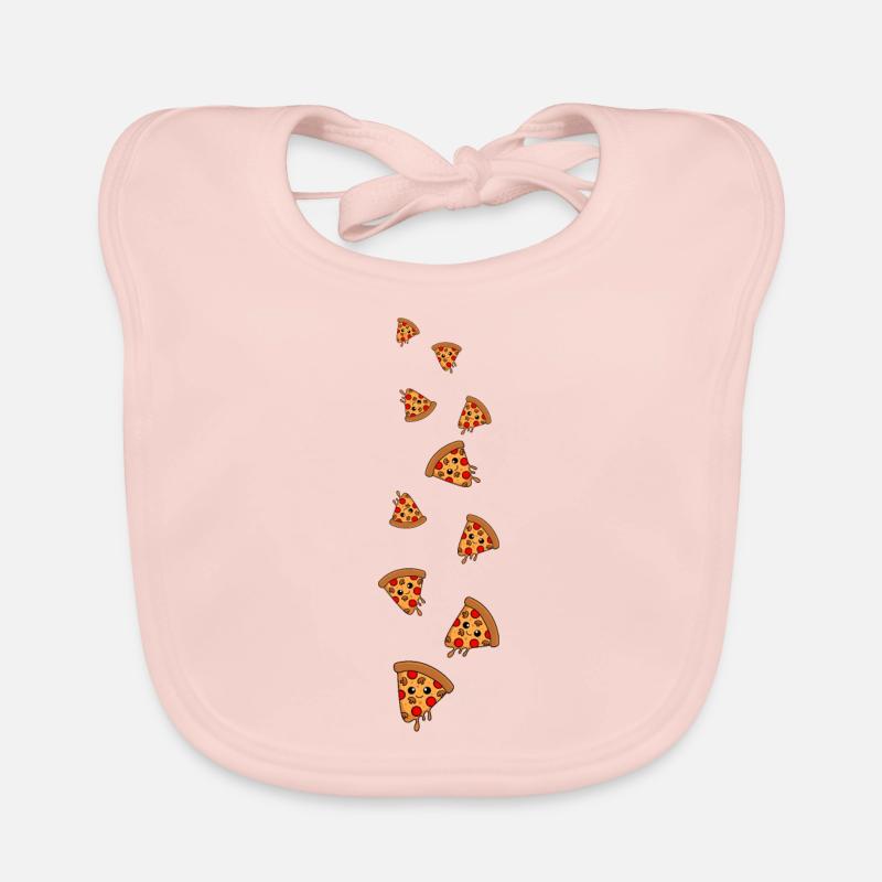 Bande dessinée pizza Bavoir bio Bébé