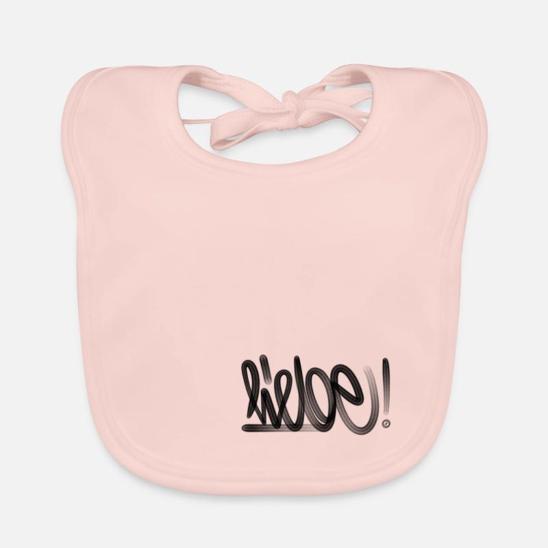 Love - Graffiti Day Organic Baby Bibs