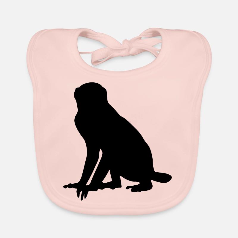 Affe Tier Baby Bio-Lätzchen