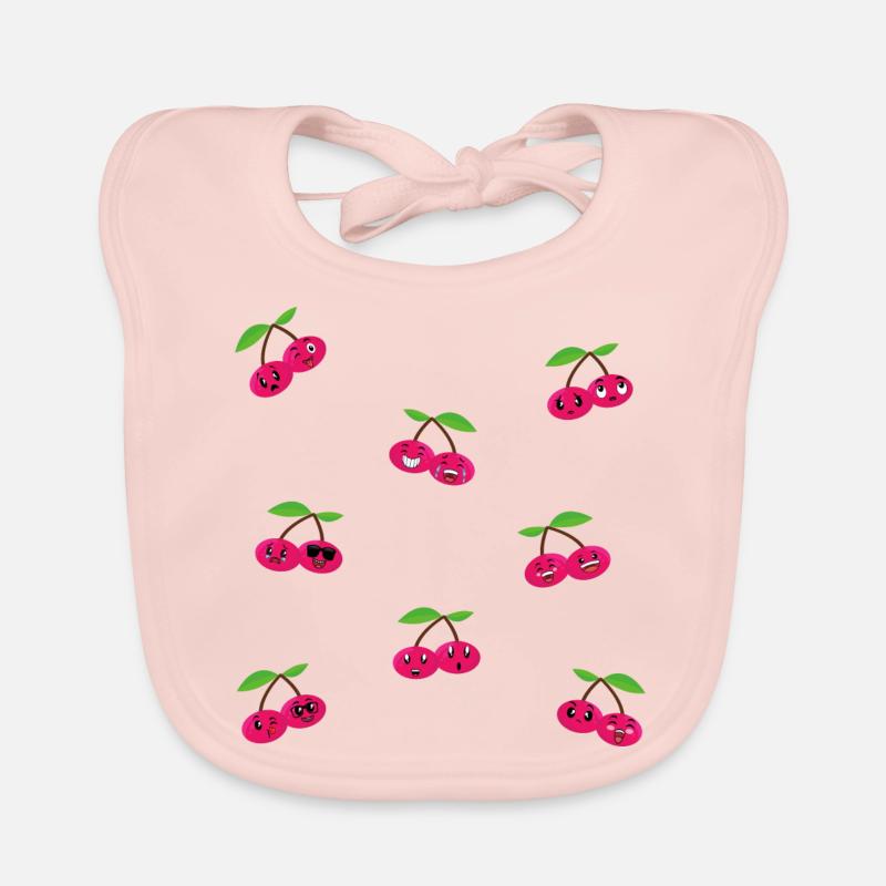 Cherry Organic Baby Bibs