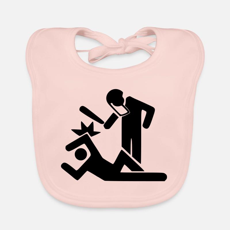 Demonstration Schläger Baby Bio-Lätzchen