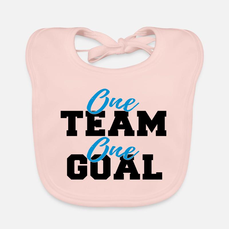 Team Work Goal Sport Mannschaft Ziel Geschenkidee Baby Bio-Lätzchen