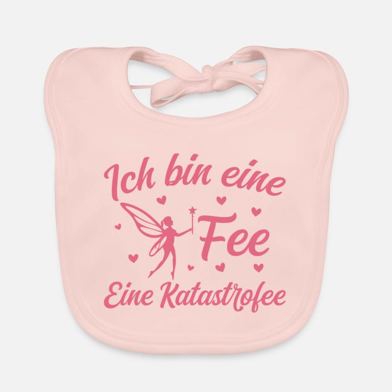 Ich bin eine Fee eine Katastrofee Baby Bio-Lätzchen