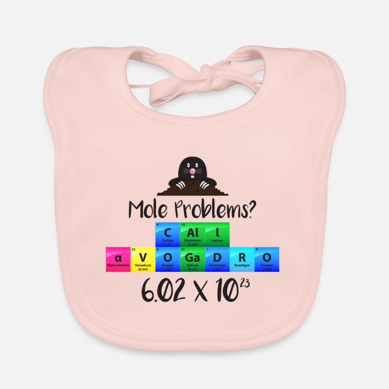 Mole Problems Call Avogadro Gift Organic Baby Bibs