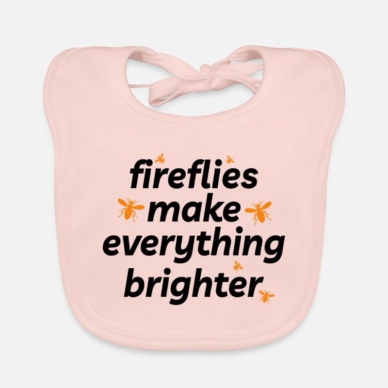 Fireflies Firefly Lightning Bug Insect Collector Organic Baby Bibs