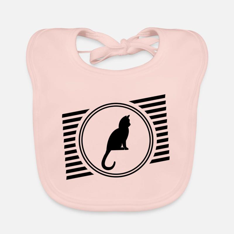 chat Bavoir bio Bébé