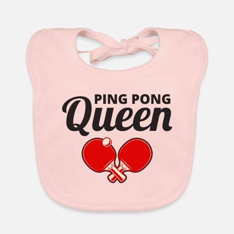 Ping Pong Master Table Tennis Coach Paddle Player Organic Baby Bibs