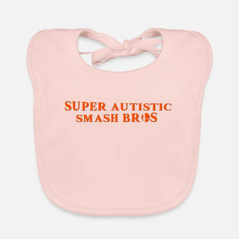Super Autistic Smash Bros Organic Baby Bibs