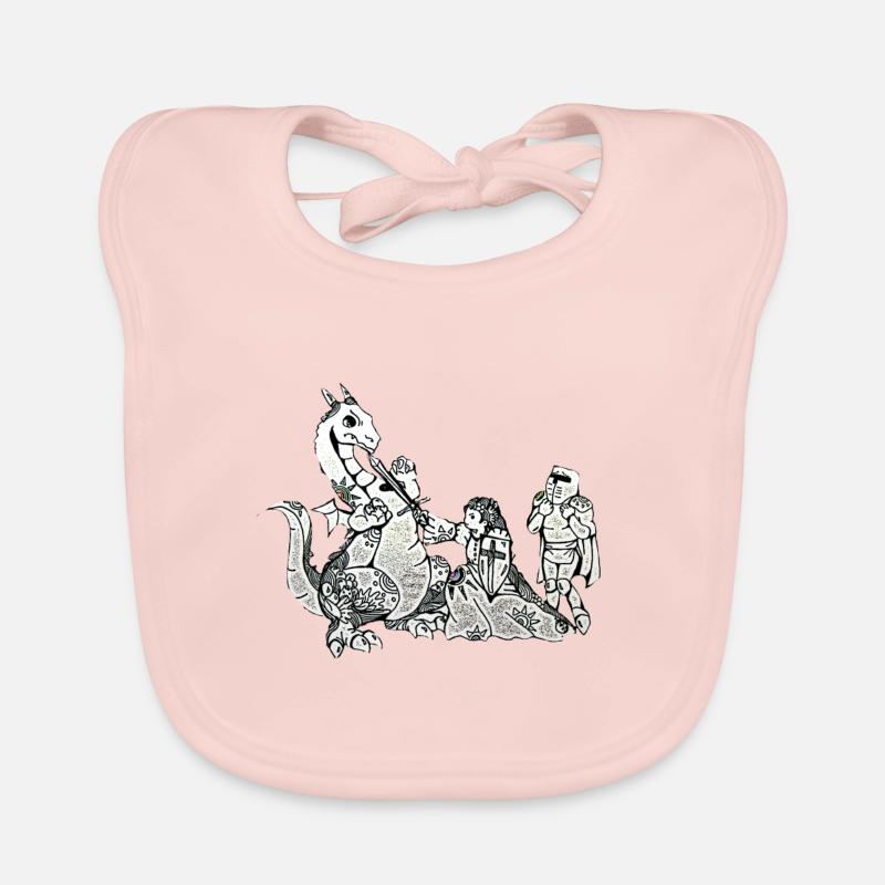 Princesse Dragon équipe de célibataire mariée Bavoir bio Bébé
