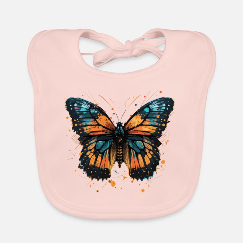 Papillon monarque Bavoir bio Bébé