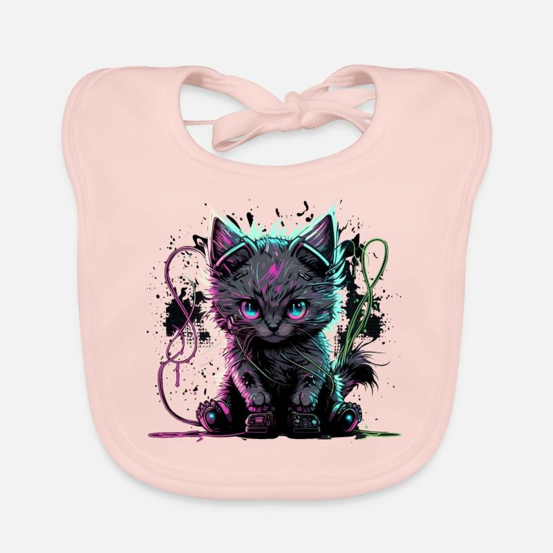 Hyper Katze Baby Bio-Lätzchen