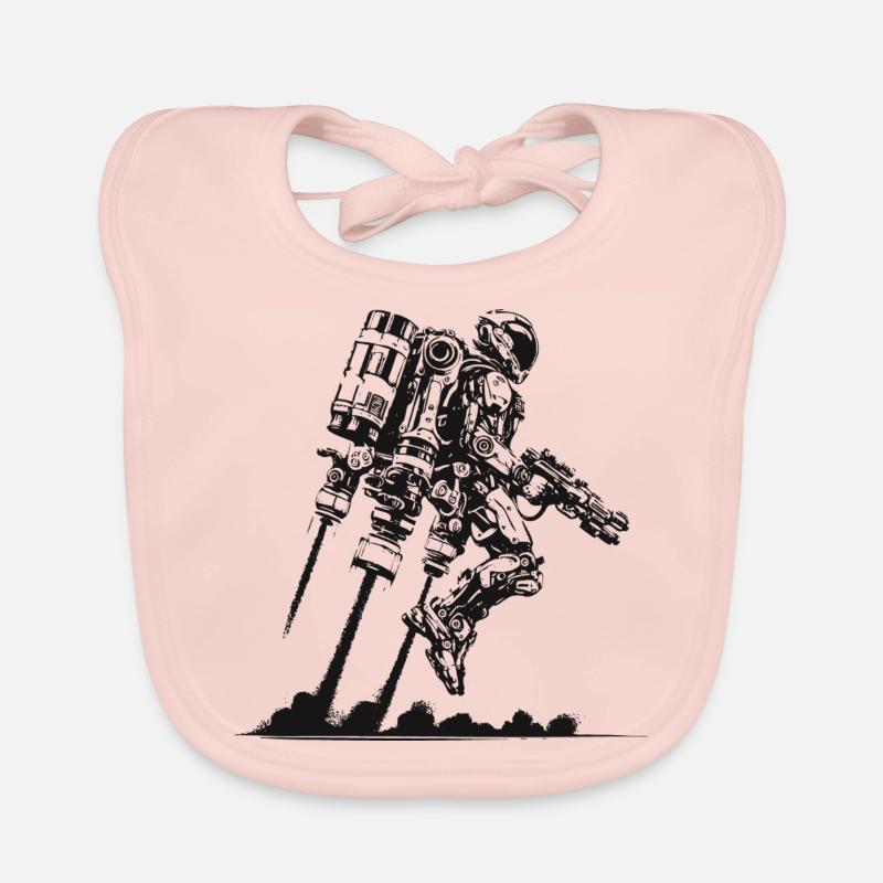 Science-Fiction Jetpack – The Future Is Calling! Organic Baby Bibs
