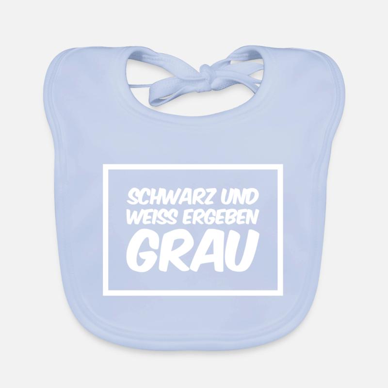 grau Baby Bio-Lätzchen
