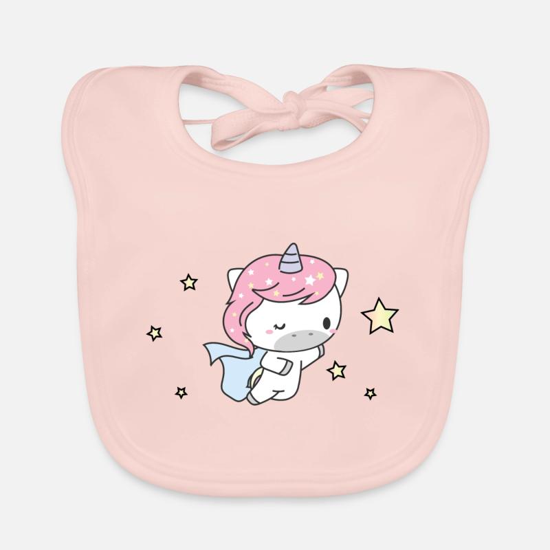 süsses Einhorn Superheld Baby Bio-Lätzchen