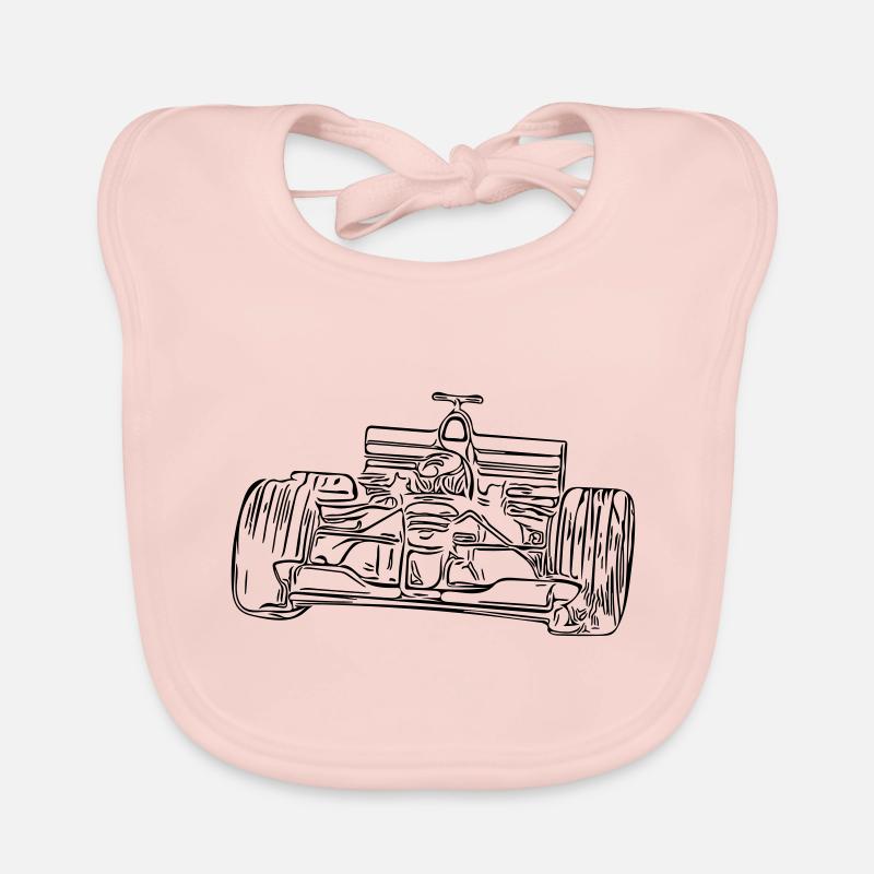 Voitures de course Bavoir bio Bébé