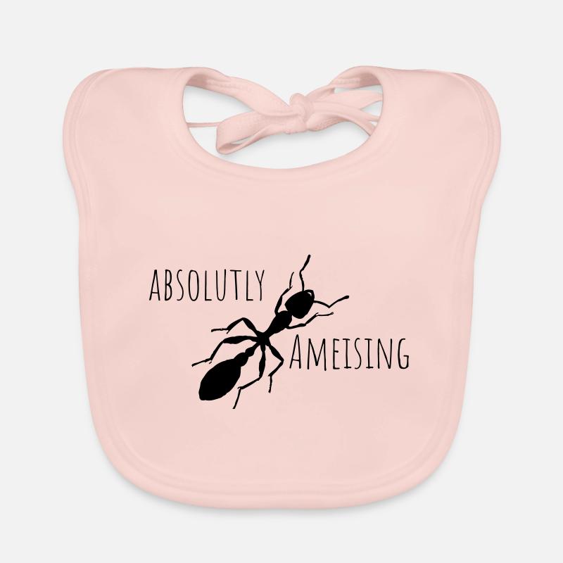 ameise - Baby Bio-Lätzchen - Rose