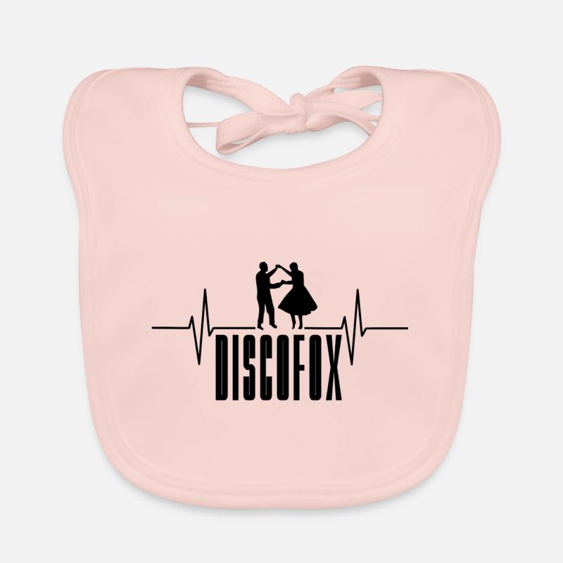 Discofox Heart Pulse ECG Organic Baby Bibs