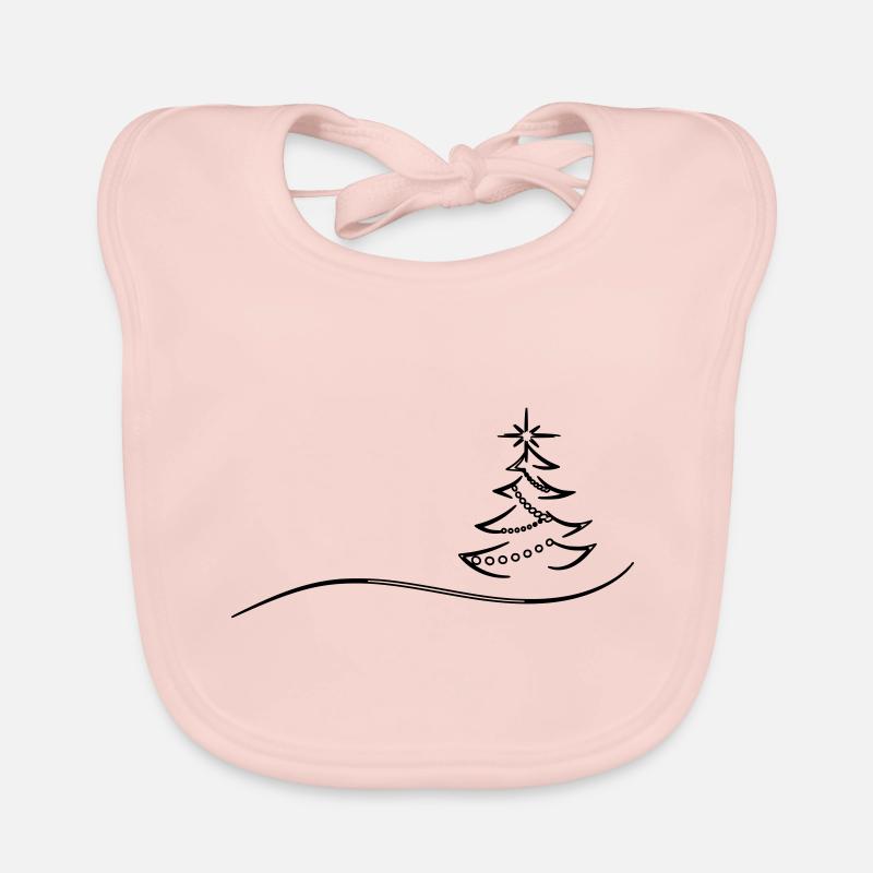 Weihnachtsbaum Christmas tree Marry Christmas Baum Baby Bio-Lätzchen