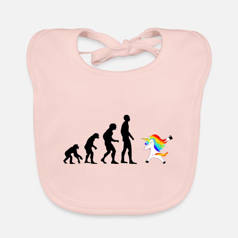 Evolution Dab Dabbing Licorne Unicorn Bavoir bio Bébé