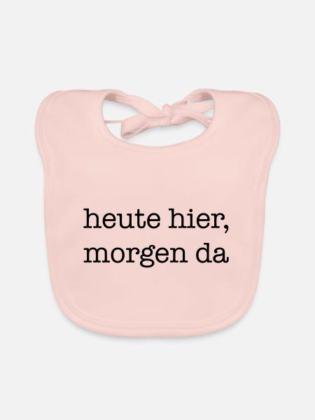 travel - Organic Baby Bibs - rose - Front