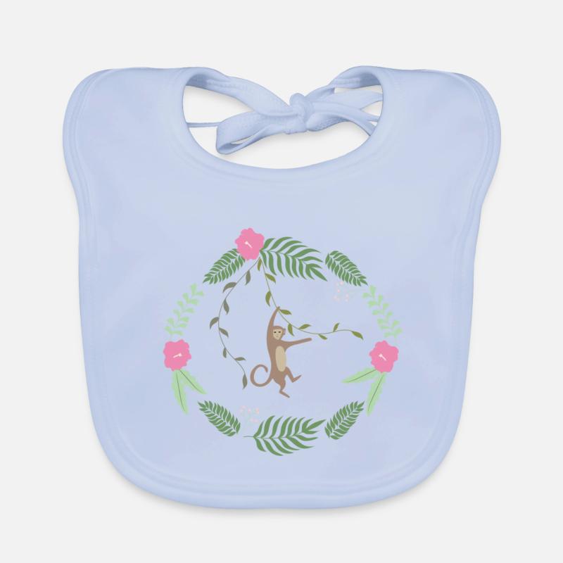 Mikey Monkey Bavoir bio Bébé