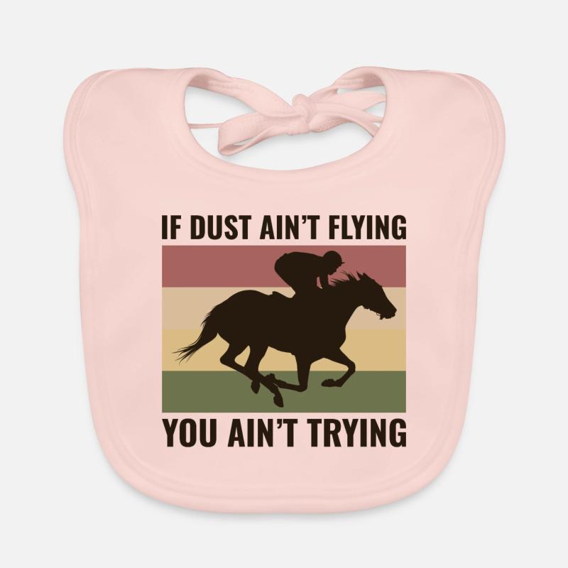 Barrel Racer Racing Équitation Course Rodeo Bavoir bio Bébé