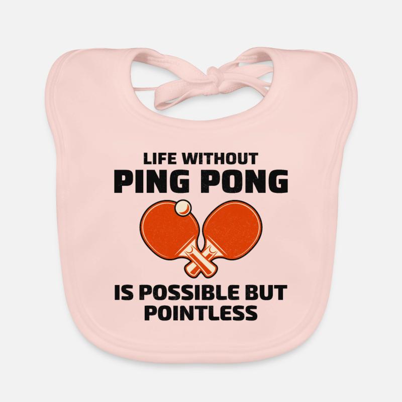 Ping Pong Master Entraîneur de Tennis de Table Paddle Player Bavoir bio Bébé