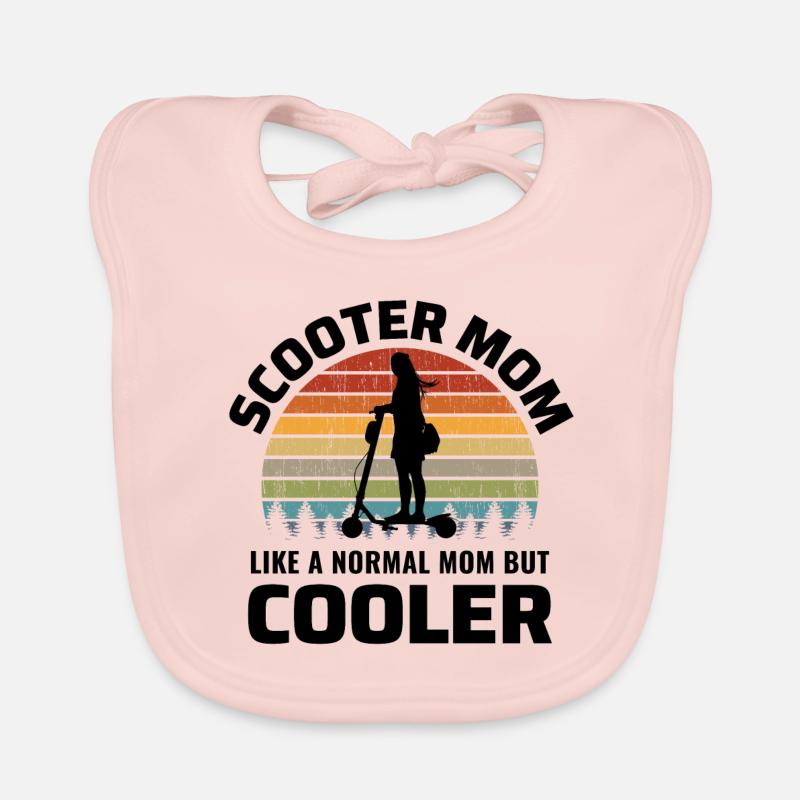 Elektroroller Mama E-Scooter Vintage Retro Baby Bio-Lätzchen