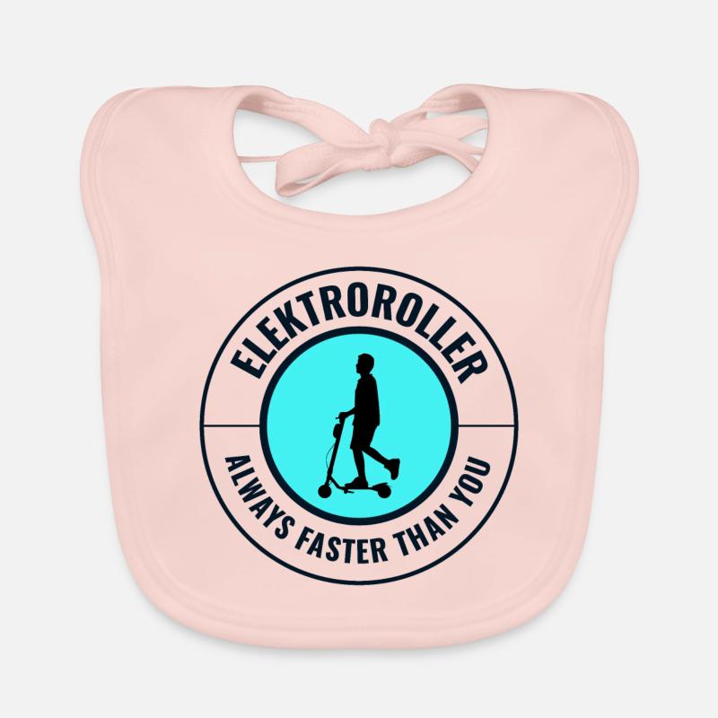Electric Scooter Driver Motorized E-Scooter Organic Baby Bibs