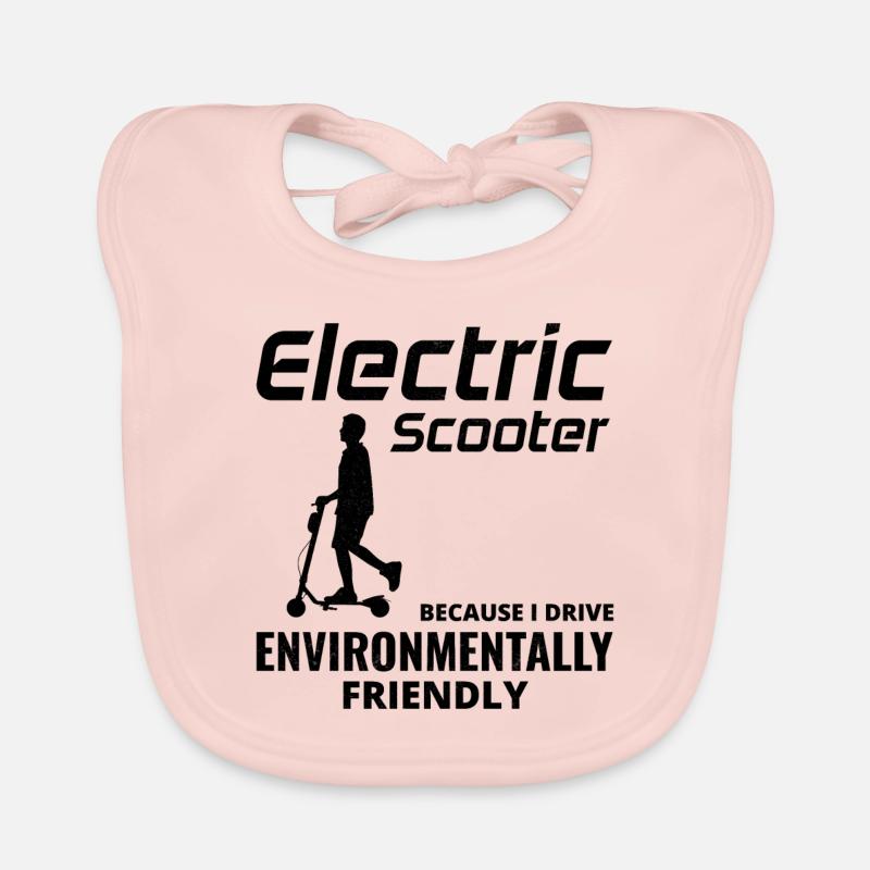 Electric Scooter Driver Motorized E-Scooter Organic Baby Bibs