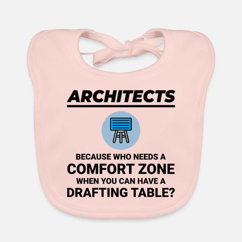 Architect Drafting Table Construction Architecture Organic Baby Bibs