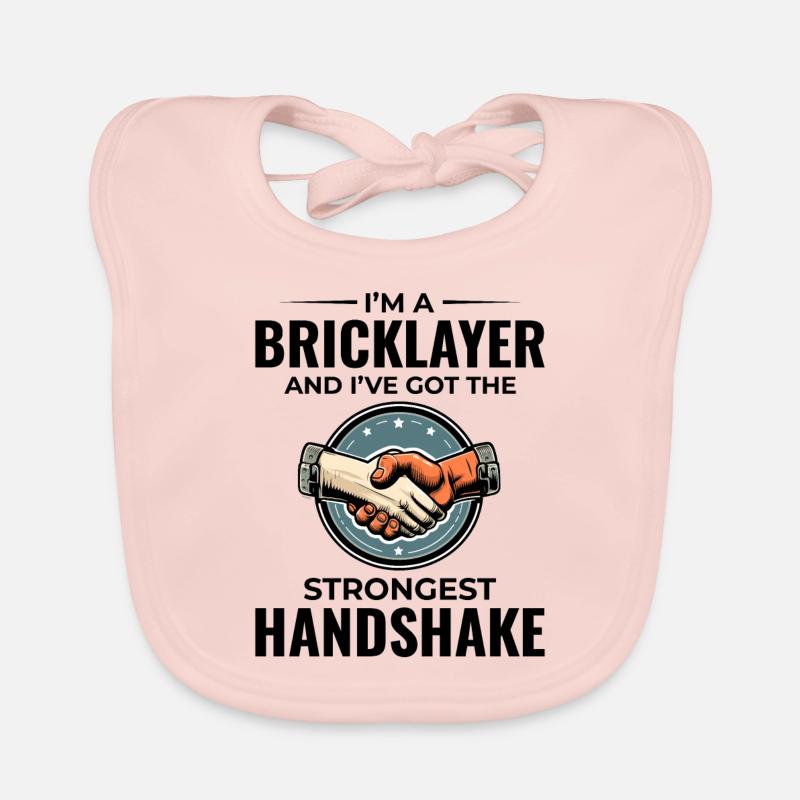 Bricklayer Wit: Crafting Solid Handshakes Organic Baby Bibs