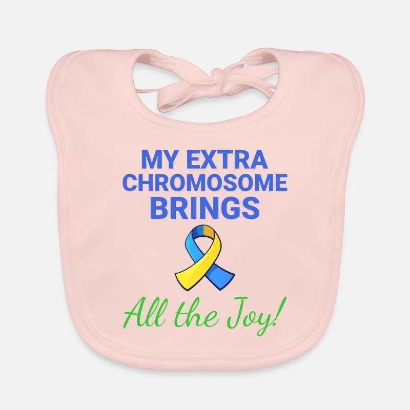Down-Syndrom-Bewusstsein Joyful Extra Chromosom Baby Bio-Lätzchen