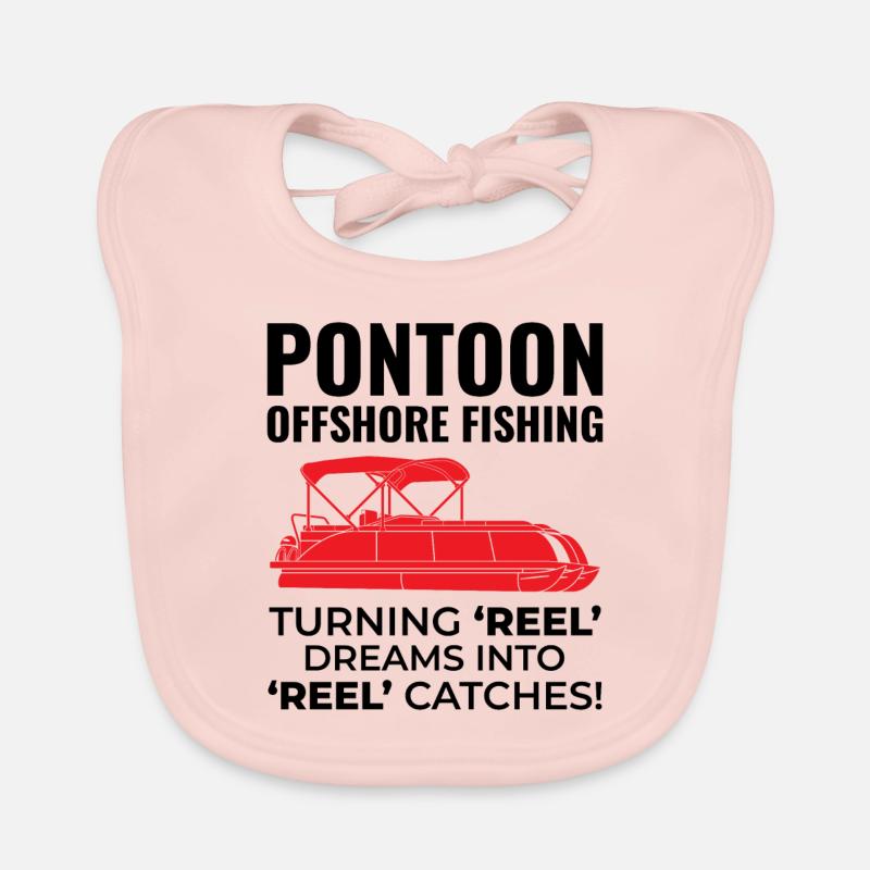 Pontonboot Motorboot Hochseefischen Lustig Baby Bio-Lätzchen