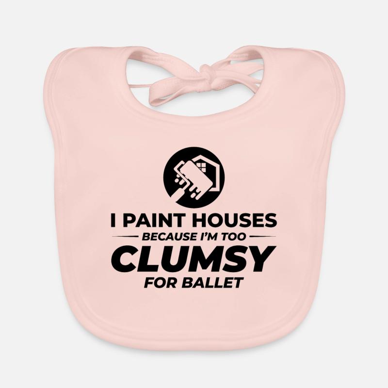 House Painter Wall Painting Interior Decorator Organic Baby Bibs