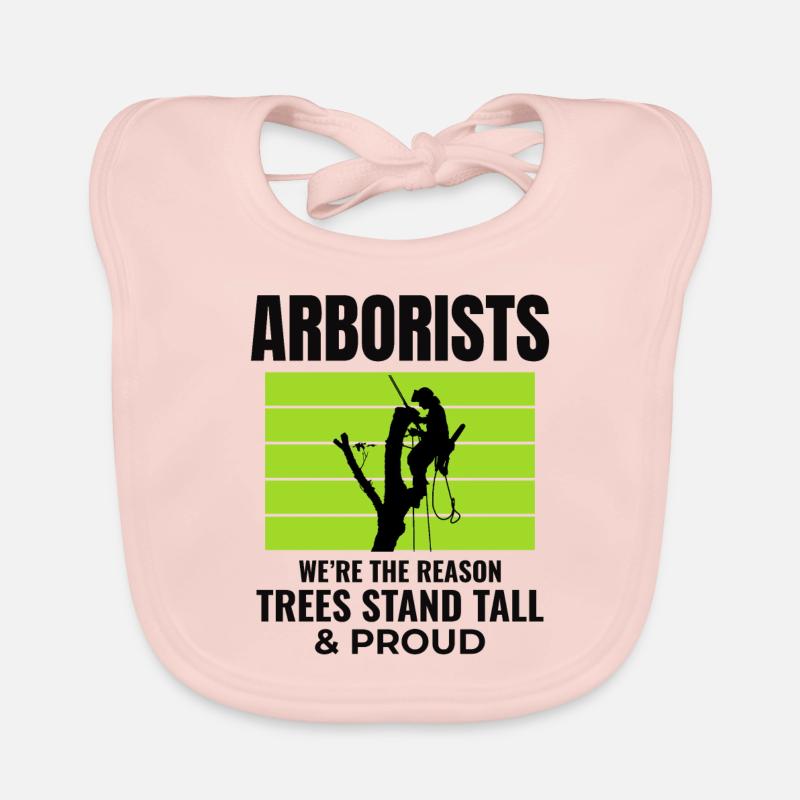 Baumpfleger Baumchirurg Kletterer Klettertrimmer Baby Bio-Lätzchen