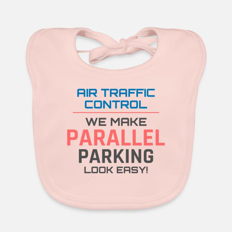 Air Traffic Controller ATC Aviation Humor Airplane Organic Baby Bibs
