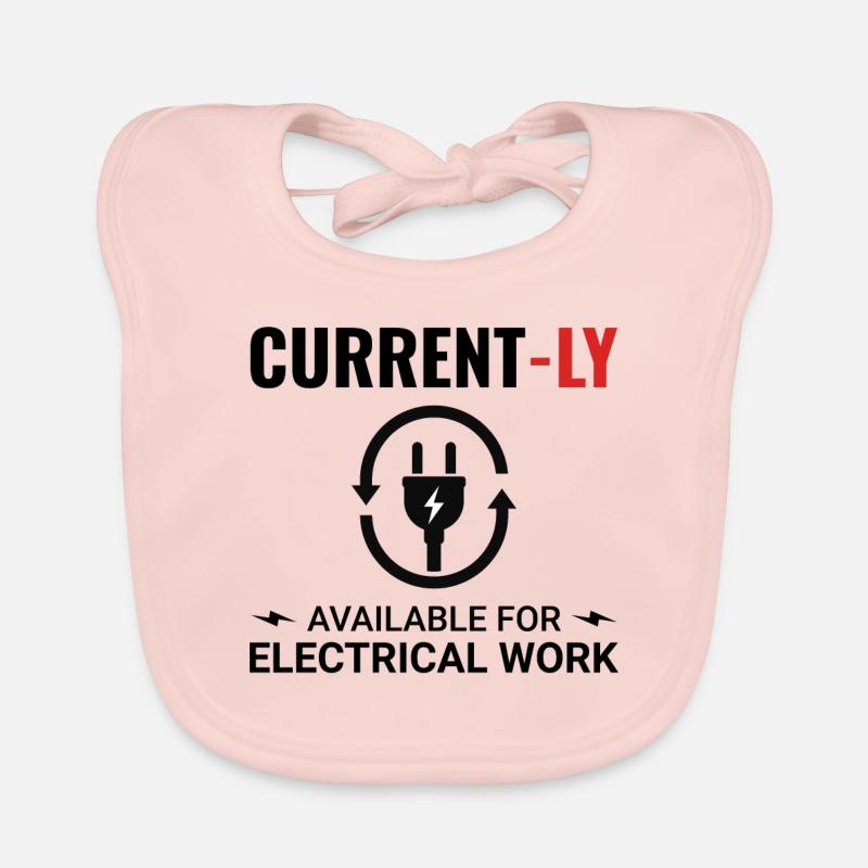 Electrician: Currently Available for Work Organic Baby Bibs