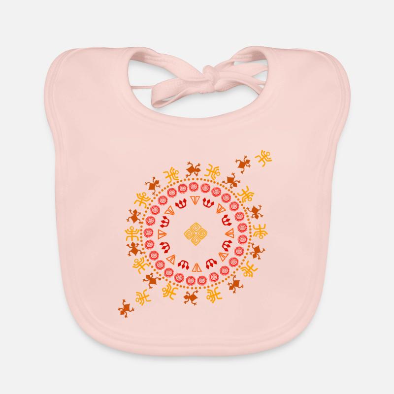 Modèle, aborigènes, australie - Bavoir bio Bébé - rose