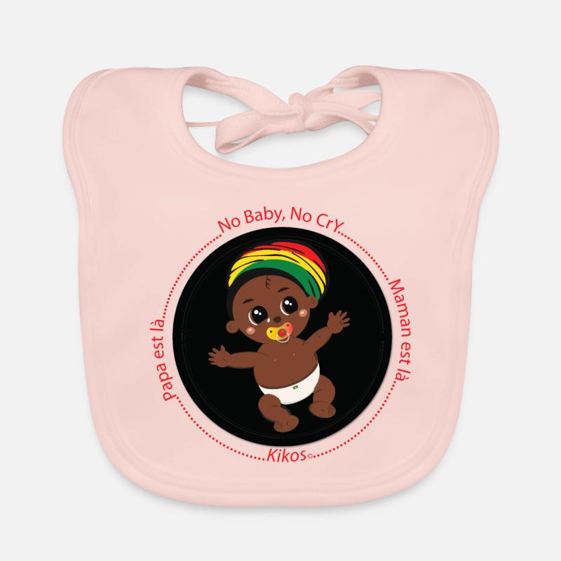 Petit bébé Kiko Rasta - Bébé ne pleure pas, bébé - Bavoir bio Bébé