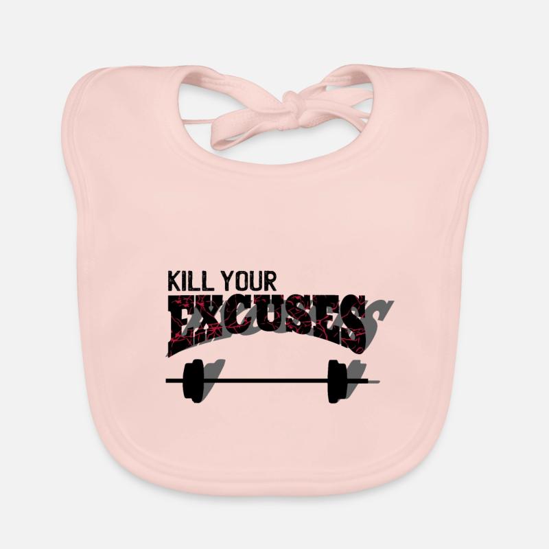 Kill your excuses Baby Bio-Lätzchen